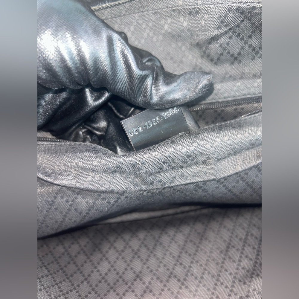 Gucci Vintage Black Nylon Tote Bag with Leather Trim - Picture 7 of 9